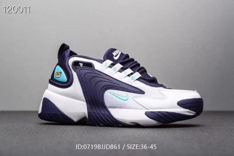 New Nike M2K Tekno White Purple Blue Shoes